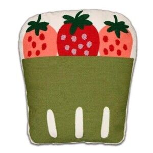 Target Bullseye Playground Strawberry Berry Pillow Summer 2025 Cottage NEW